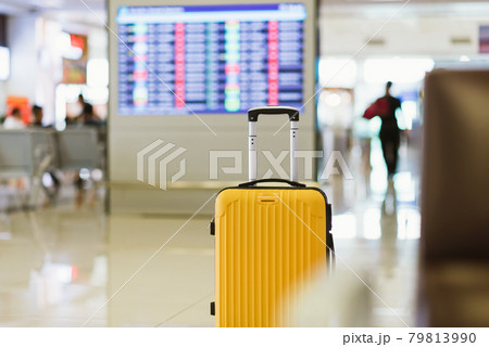 suitcase waiting on airport suitcase waiting on airport 79813990