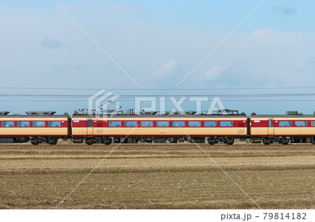 北陸本線　美川ー加賀笠間　JR西日本　485系　A04編成（京都）　⑥　モハ484-73　山側 79814182