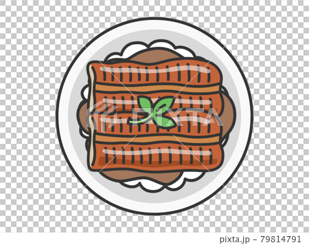 うなぎ丼のイラストのイラスト素材