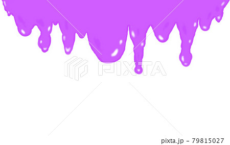 紫色のスライムラインのイラスト素材