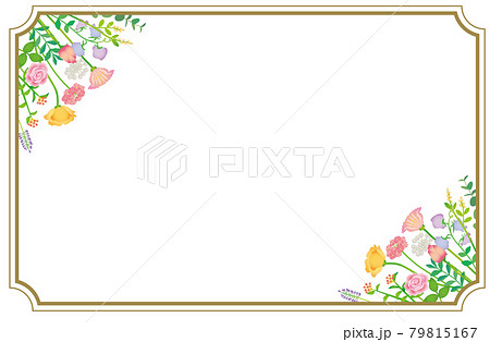 お花のフレームカード お花のフレームカード 79815167