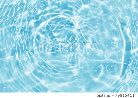 水 ジェル 波 ブルー テクスチャ 背景 79815411
