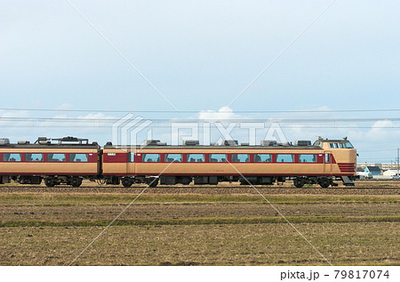 北陸本線 美川ー加賀笠間 JR西日本 485系 A06編成(京都) ⑨ クハ481-326 山側 北陸本線 美川ー加賀笠間 JR西日本 485系 A06編成(京都) ⑨ クハ481-326 山側 79817074