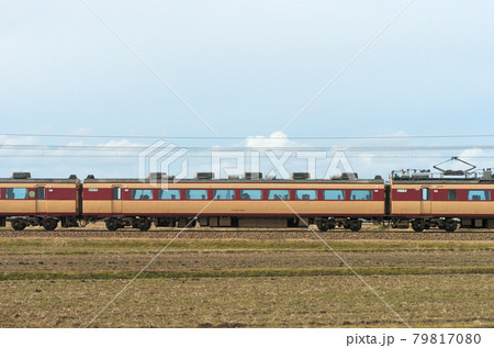 北陸本線　美川ー加賀笠間　JR西日本　485系　A06編成（京都）　②　モハ485-506　山側 79817080
