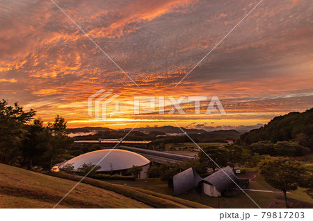 栗ノ木谷公園からの夕焼け 79817203