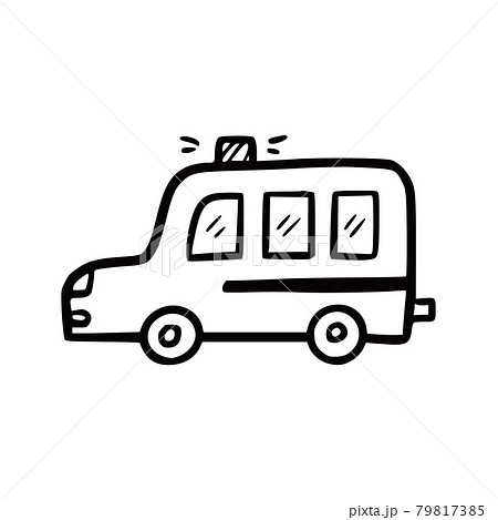 Police car. Doodle sketch scribble Police car. Doodle sketch scribble 79817385