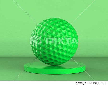 green golf on green background 79818908