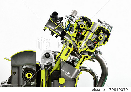 バイクエンジンのカットモデル 79819039