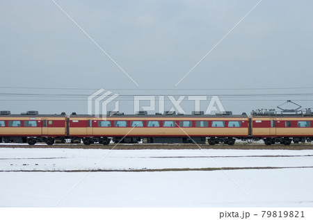 北陸本線 美川ー加賀笠間 JR西日本 485系 A08編成(京都) ② モハ485-1003 山側 北陸本線 美川ー加賀笠間 JR西日本 485系 A08編成(京都) ② モハ485-1003 山側 79819821