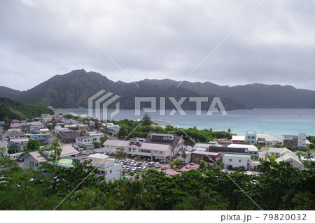 高台から見た小笠原諸島父島小笠原村 高台から見た小笠原諸島父島小笠原村 79820032