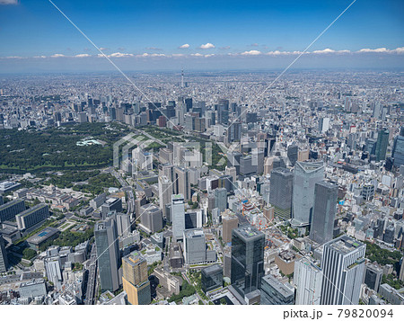 【空撮】霞が関と都内ビル群【航空写真】 79820094