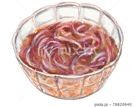 手描き飲食メニュー　ところてん黒みつ 79820640