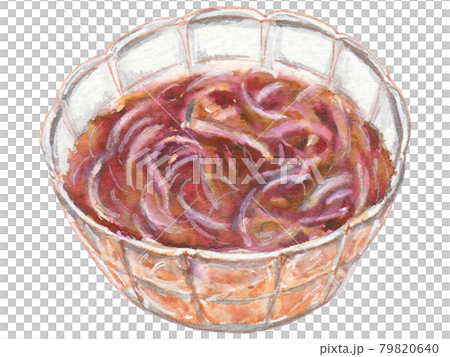 手描き飲食メニュー　ところてん黒みつ 79820640