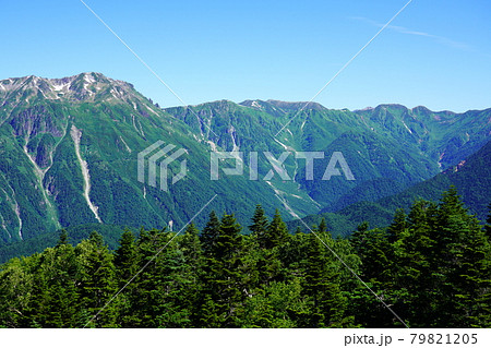 梅雨明けした夏の笠ヶ岳 79821205