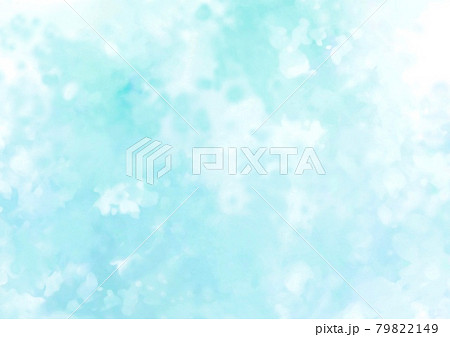 幻想的な水色の水彩テクスチャ 幻想的な水色の水彩テクスチャ 79822149