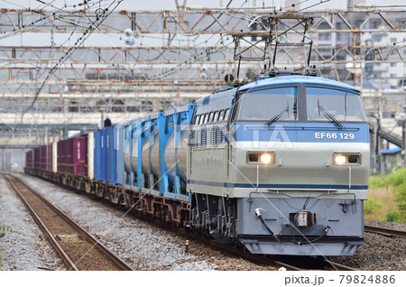東海道本線　平塚　JR貨物　EF66-129（吹田） 79824886