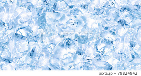 氷 イラスト リアル 背景 全面 青のイラスト素材