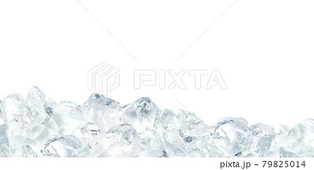 氷 イラスト リアル 背景 片面のイラスト素材