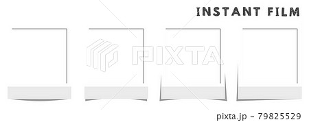 Instant film style frame whitインスタントフィルム風 正方形フレーム 白 79825529