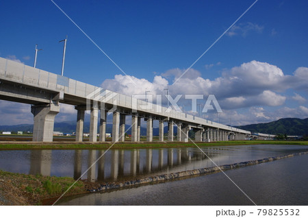 北陸新幹線 延伸工事　福井市南部下莇生田地区　2021年5月 79825532