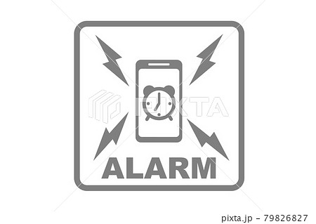 スマートフォンのアラーム機能　ベクター 79826827