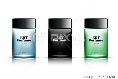Man perfume bottle template on isolated white background. Man perfume bottle template on isolated white background. 79826898