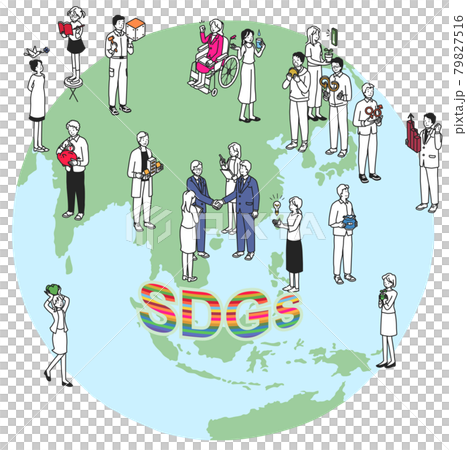 SDGsに取り組む人々 79827516