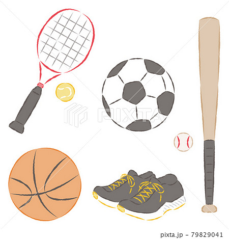 スポーツ用品のイラストのイラスト素材