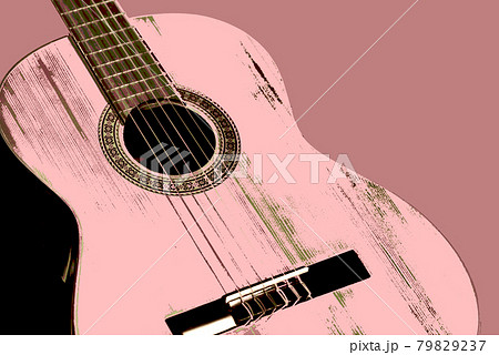 アコースティックギター　音楽イメージ 79829237