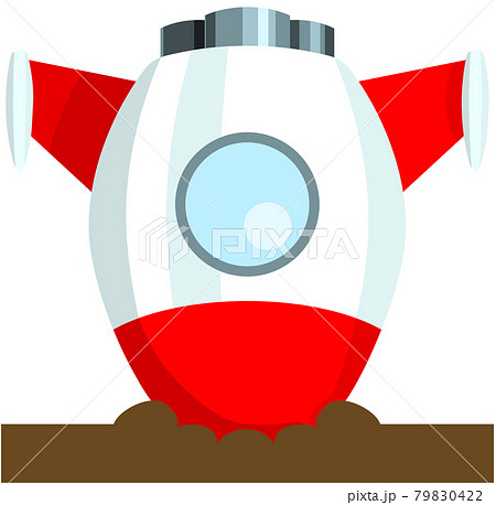 墜落したロケットのイラスト 墜落したロケットのイラスト 79830422