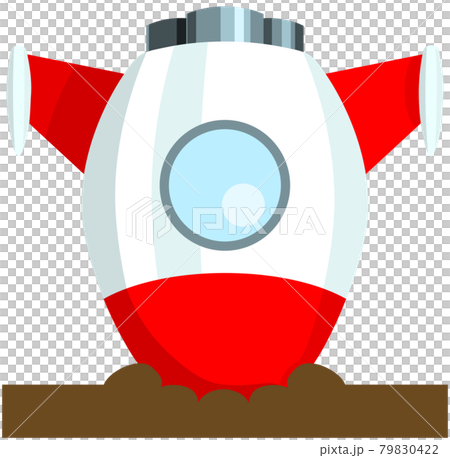 墜落したロケットのイラスト 墜落したロケットのイラスト 79830422