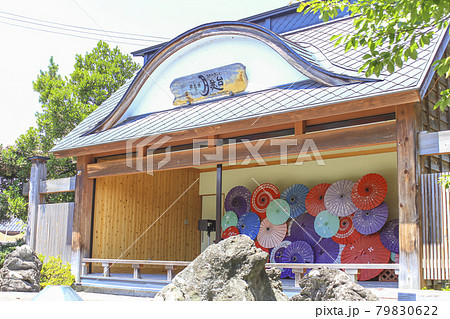 月岡温泉 月姫広場のステージ 79830622