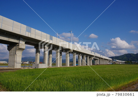 北陸新幹線 延伸工事　福井市南部下莇生田地区　2021年5月 79830661