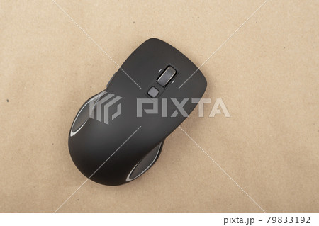 Modern wireless computer mouse. Space for text. Modern wireless computer mouse. Space for text. 79833192