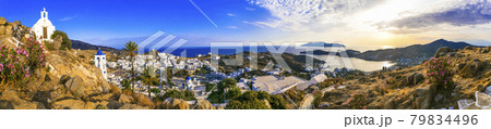 Ios island sunset, Greece travel and scenic landscapes Ios island sunset, Greece travel and scenic landscapes 79834496