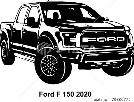 Big American Car - pickup truck of the USA vector Big American Car - pickup truck of the USA vector 79836776