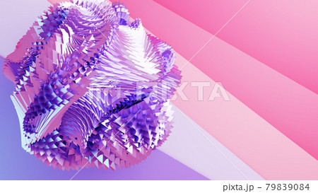 3D illustration of countless pyramids forming a complex geometrical shape 3D illustration of countless pyramids forming a complex geometrical shape 79839084