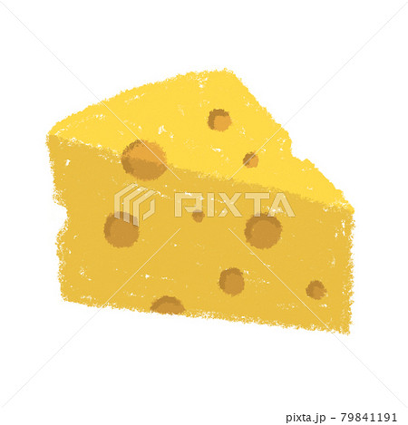 チーズ 乳製品 イラスト 手描き 素材のイラスト素材