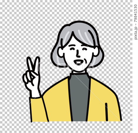 Female senior vector pop piece 2 Female senior vector pop piece 2 79841530
