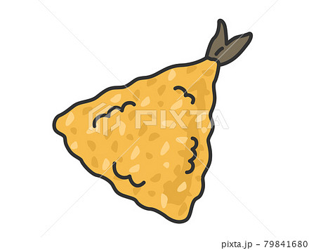 惣菜のアジフライのイラストのイラスト素材