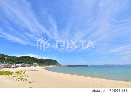 志賀島海水浴場 海の中道海岸 玄界灘 福岡市東区志賀島橋付近  志賀島海水浴場 海の中道海岸 玄界灘 福岡市東区志賀島橋付近  79843488