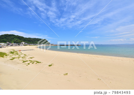 志賀島海水浴場 海の中道海岸 玄界灘 福岡市東区志賀島橋付近  志賀島海水浴場 海の中道海岸 玄界灘 福岡市東区志賀島橋付近  79843493