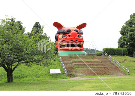 常陸風土記の丘　獅子頭展望台　茨城県石岡市　　　 79843616