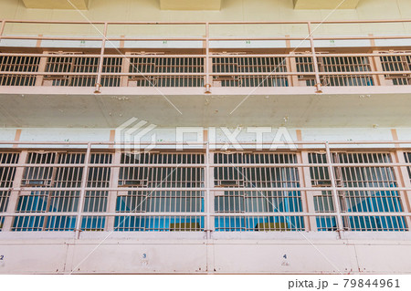 Interior view of the cell house of Alcatraz island 79844961