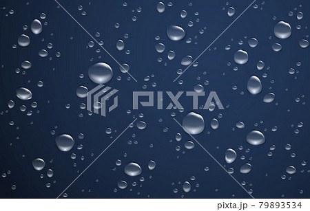 Water Drop Background Realistic Wet Rainy のイラスト素材