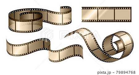 Cinema Film Strips, Old Movie Reel Frame Graphic by frogella.stock ·  Creative Fabrica