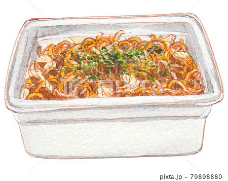 手描き飲食メニュー　カップ焼きそば 79898880
