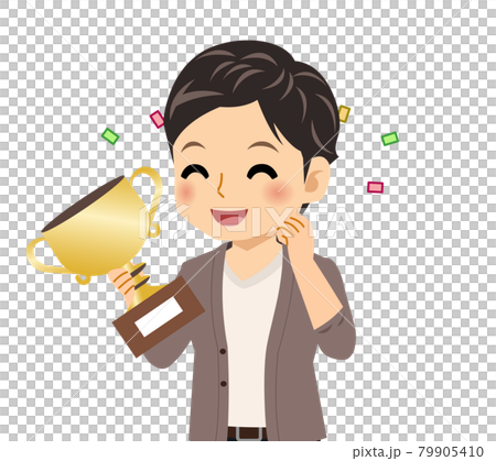 カーディガンを着た若い男性 79905410