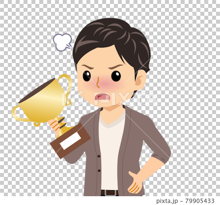 カーディガンを着た若い男性 79905433