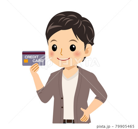 カーディガンを着た若い男性 79905465